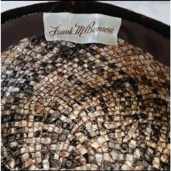 Una Hutcheon Blackburn Bros. Amarillo TX Vintage snake hat & pillbox round hatbo - Picture 7 of 10